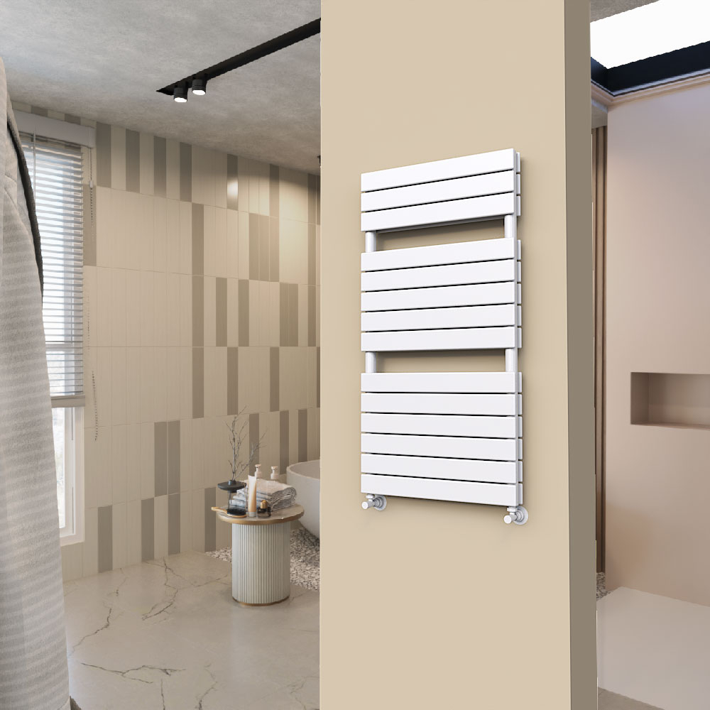 Tip 20H Decorative Towel Rail 600x1180 White - 4