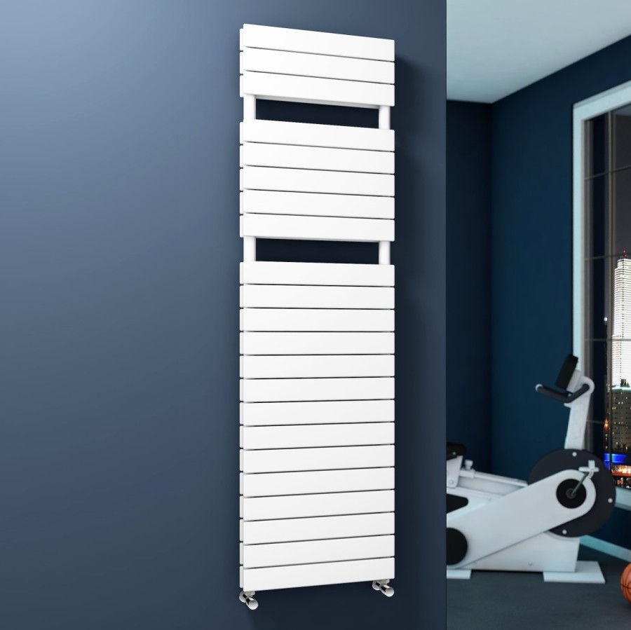 Tip 20H Decorative Towel Rail 600x1772 White - 2