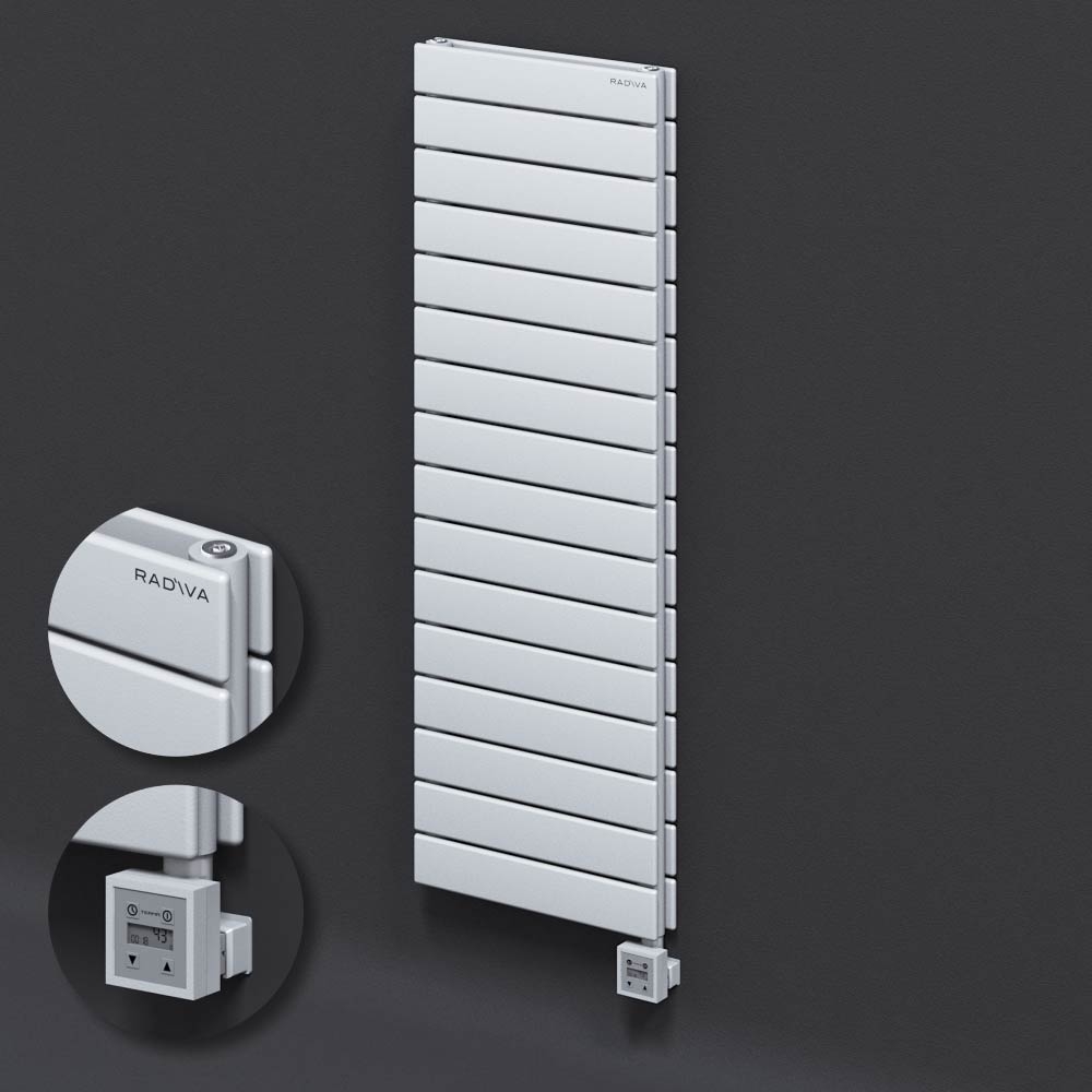 Type 20H Electric Steel Decorative Radiator 1180x400 White (KTX3 Thermostat) 1000W - 1