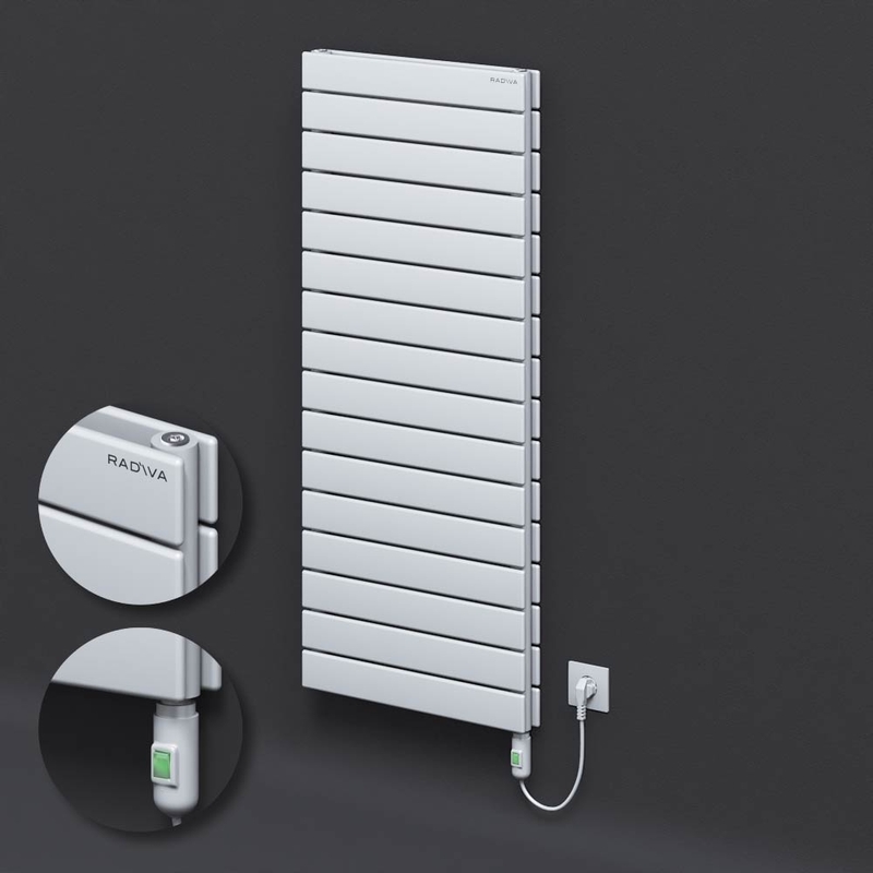 Type 20H Electric Steel Decorative Radiator 1180x500 White (On/Off Button) 900W 