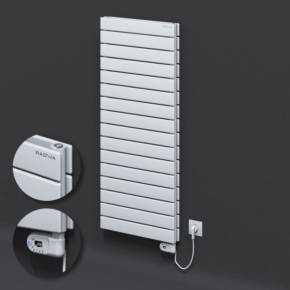Type 20H Electric Steel Decorative Radiator 1180x500 White (Thesis Thermostat) 900W - 1