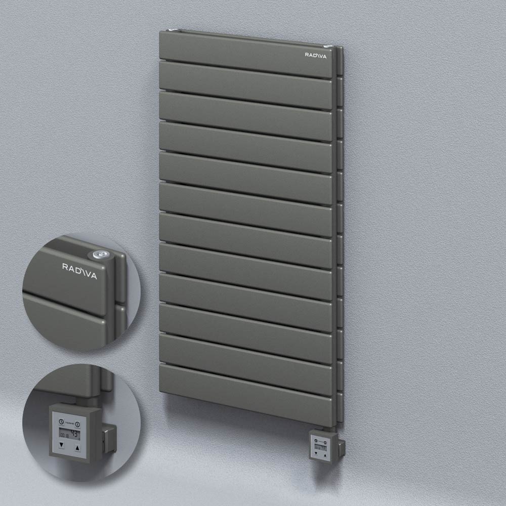Type 20H Electric Steel Decorative Radiator 884x500 Anthracite (KTX3 Thermostat) 1000W - 1