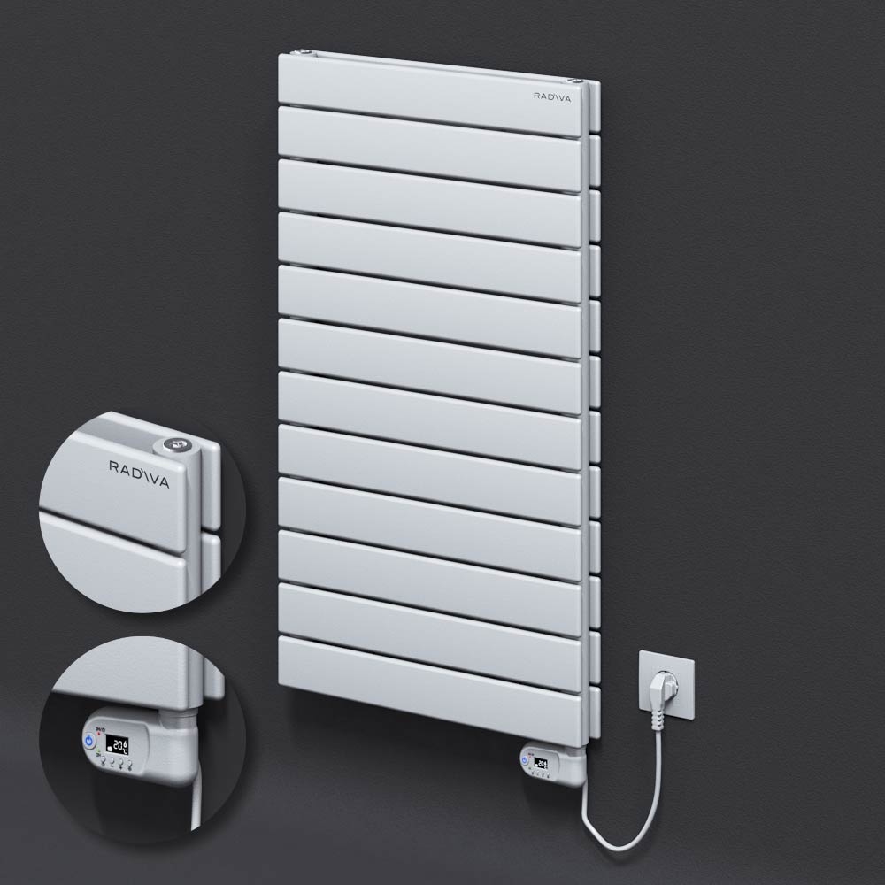 Type 20H Electric Steel Decorative Radiator 884x500 White (Thesis Thermostat) 900W - 1