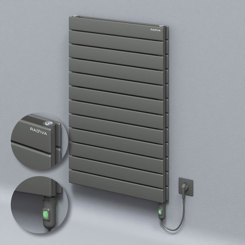 Type 20H Electric Steel Decorative Radiator 884x600 Anthracite (On/Off Button) 900W 
