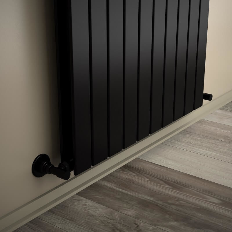 Type 20V Decorative Radiator 1800x736 Matte Black - 1