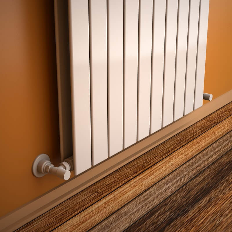 Type 20V Decorative Radiator 2000x736 White - 1