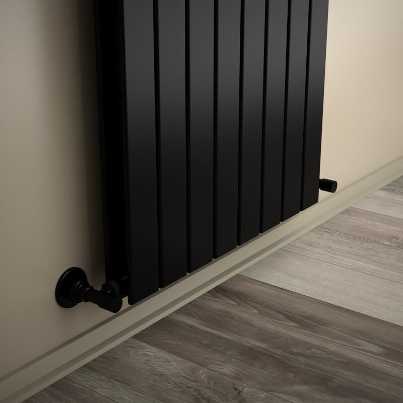 Type 20V Decorative Radiator 2100x588 Matte Black - 1