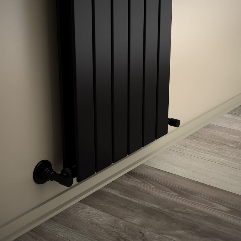 Type 20V Decorative Radiator 2200x440 Matte Black - 1
