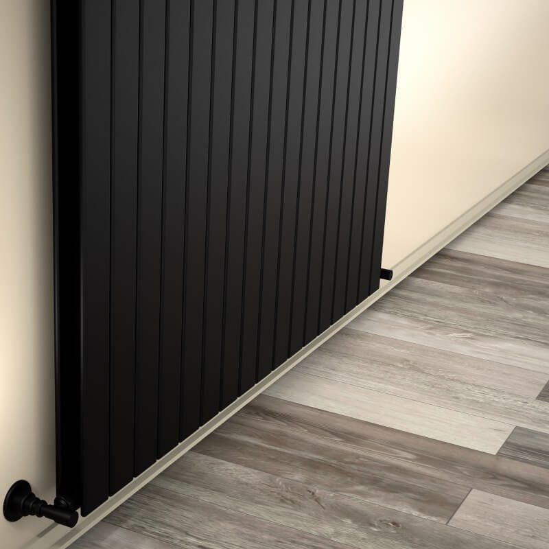 Type 20V Decorative Radiator 400x1254 Matte Black - 1