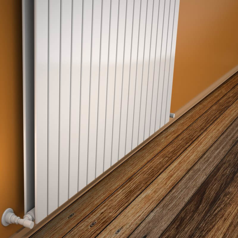 Type 20V Decorative Radiator 400x1328 White - 1