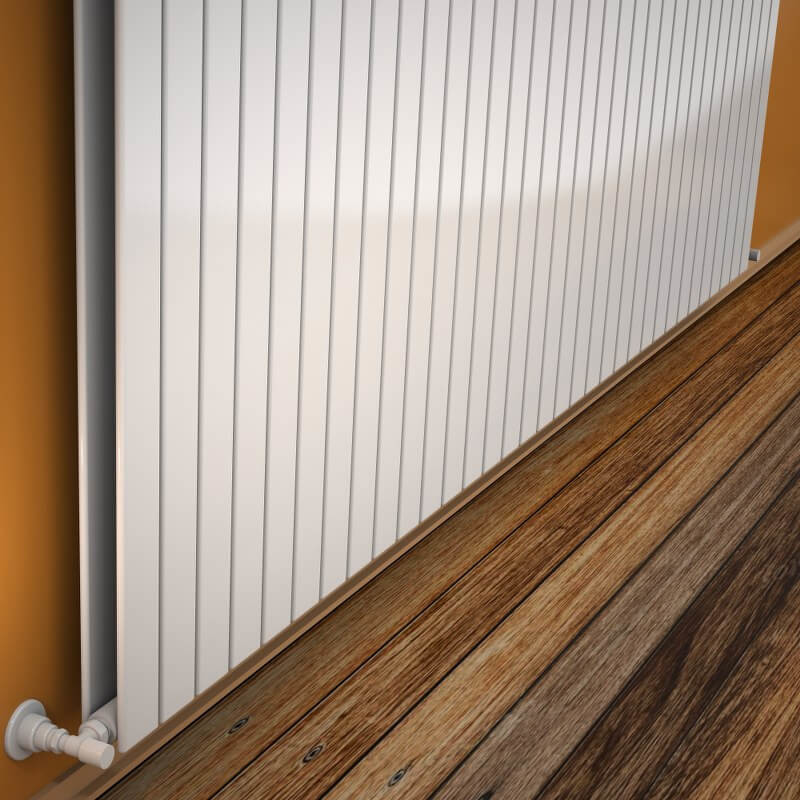 Type 20V Decorative Radiator 400x2438 White - 1