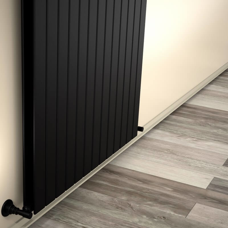 Type 20V Decorative Radiator 400x958 Matte Black - 1