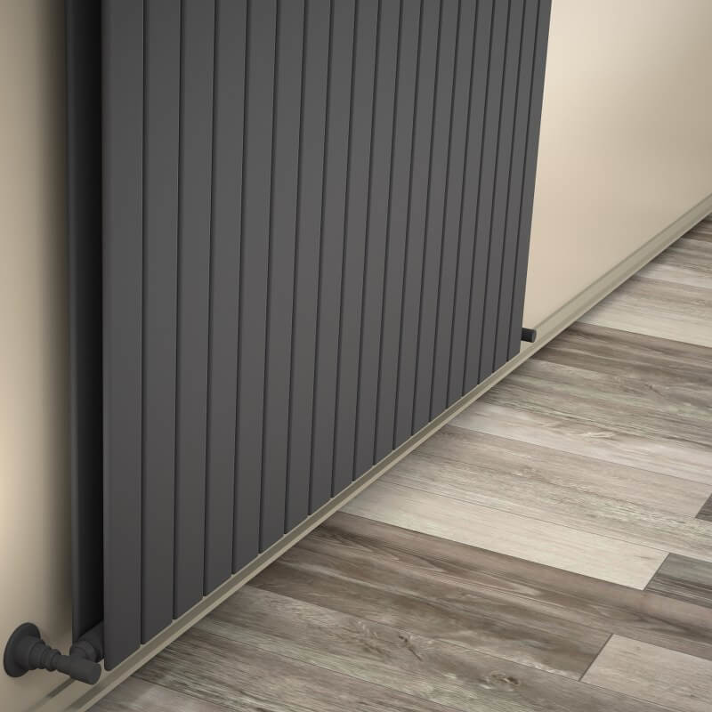 Type 20V Decorative Radiator 500x1402 Anthracite - 1