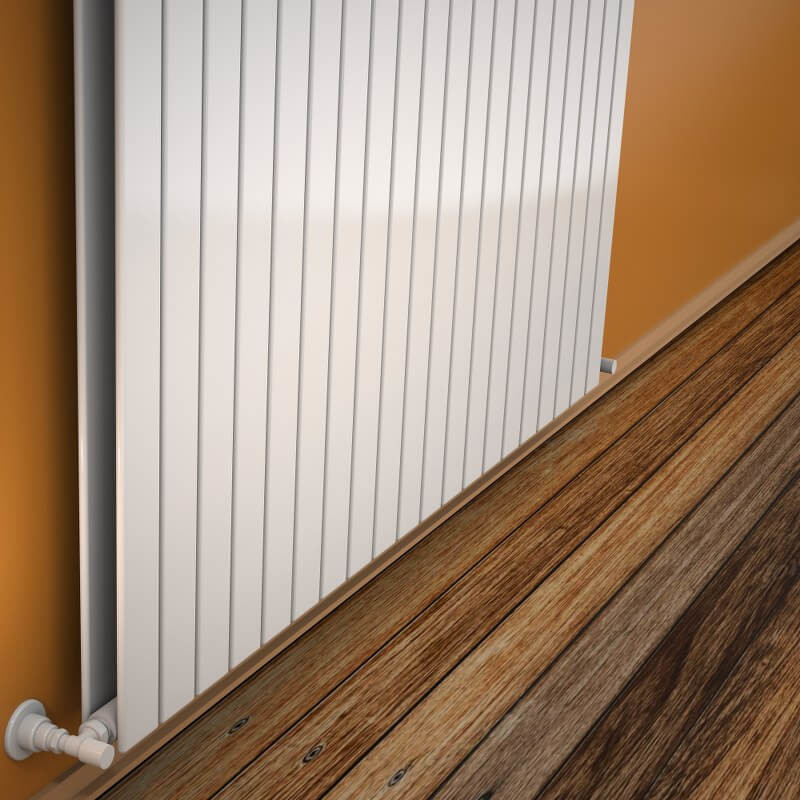 Type 20V Decorative Radiator 600x1476 White - 1