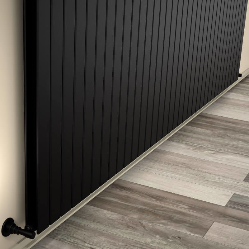 Type 20V Decorative Radiator 600x2586 Matte Black - 1