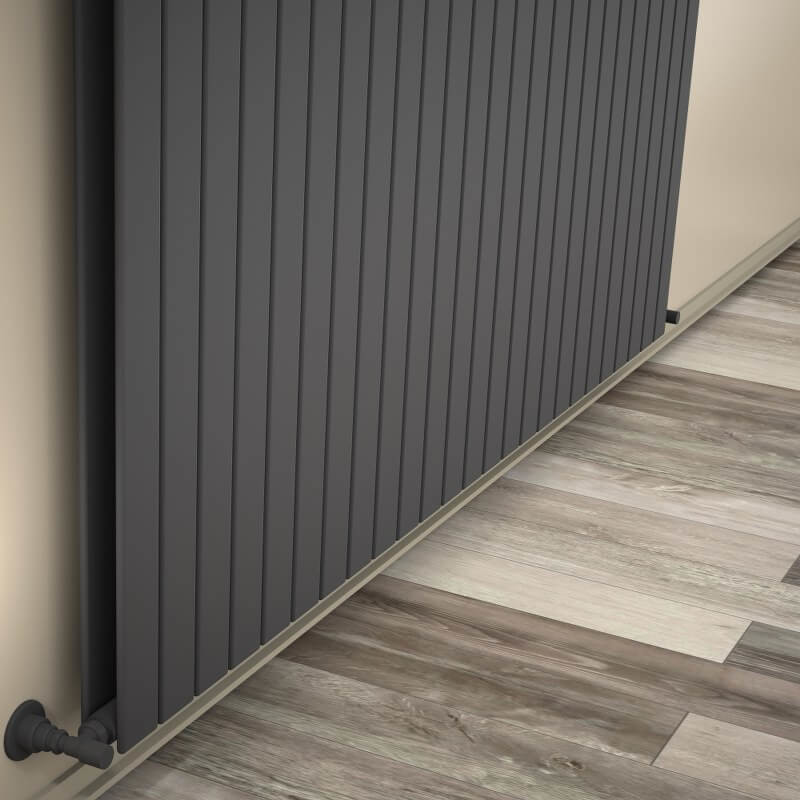 Type 20V Decorative Radiator 900x1846 Anthracite - 1