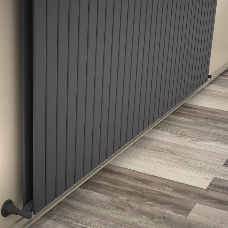 Type 20V Decorative Radiator 900x2290 Anthracite - 1