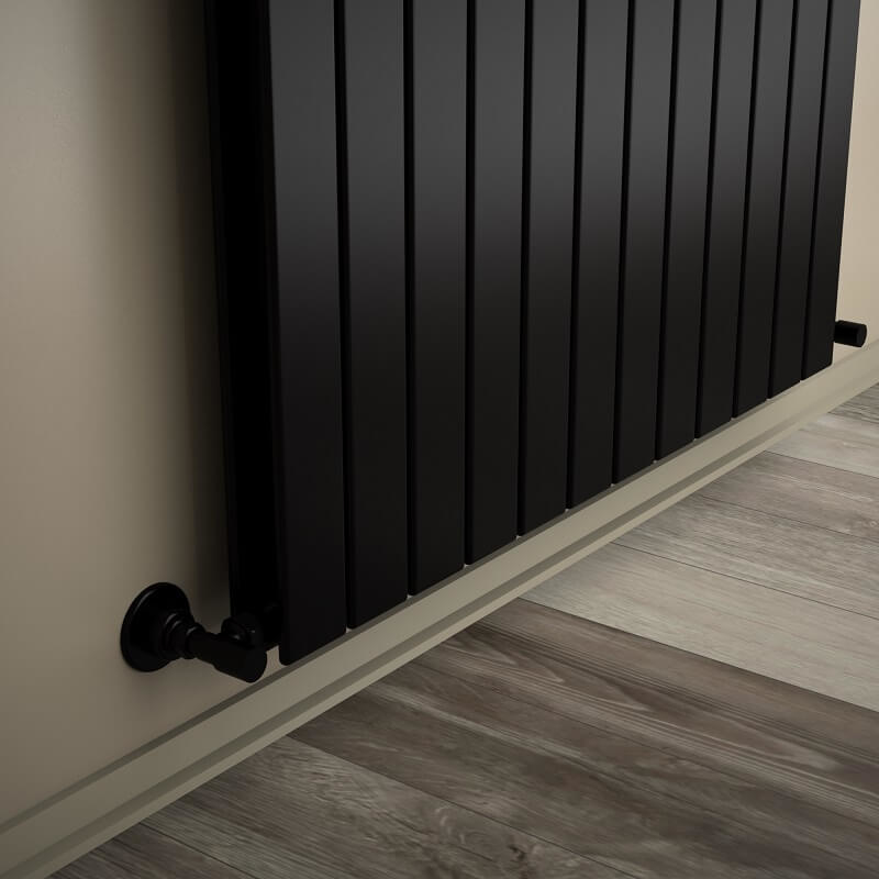 Type 20V Radiateur Décoratif 2200x884 Noir mat