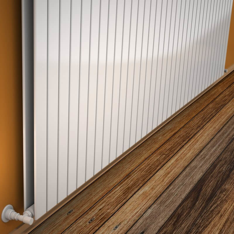 Type 20V Radiateur Décoratif 400x2586 Blanc - 1