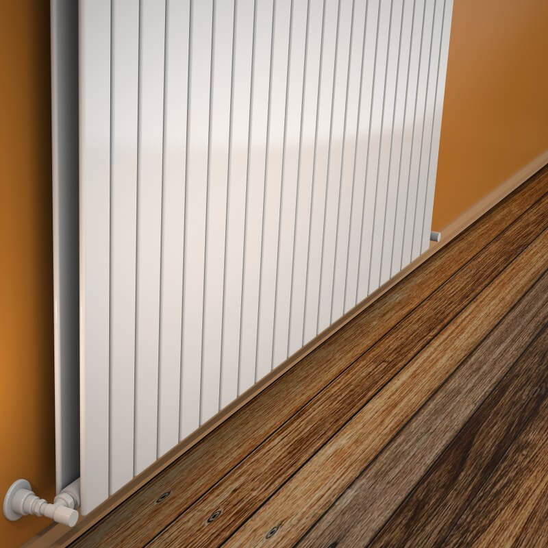Type 20V Radiateur Décoratif 500x1624 Blanc - 1