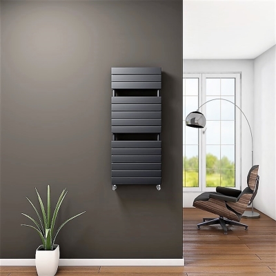 Tip 21H Decorative Towel Rail 500x1180 Anthracite