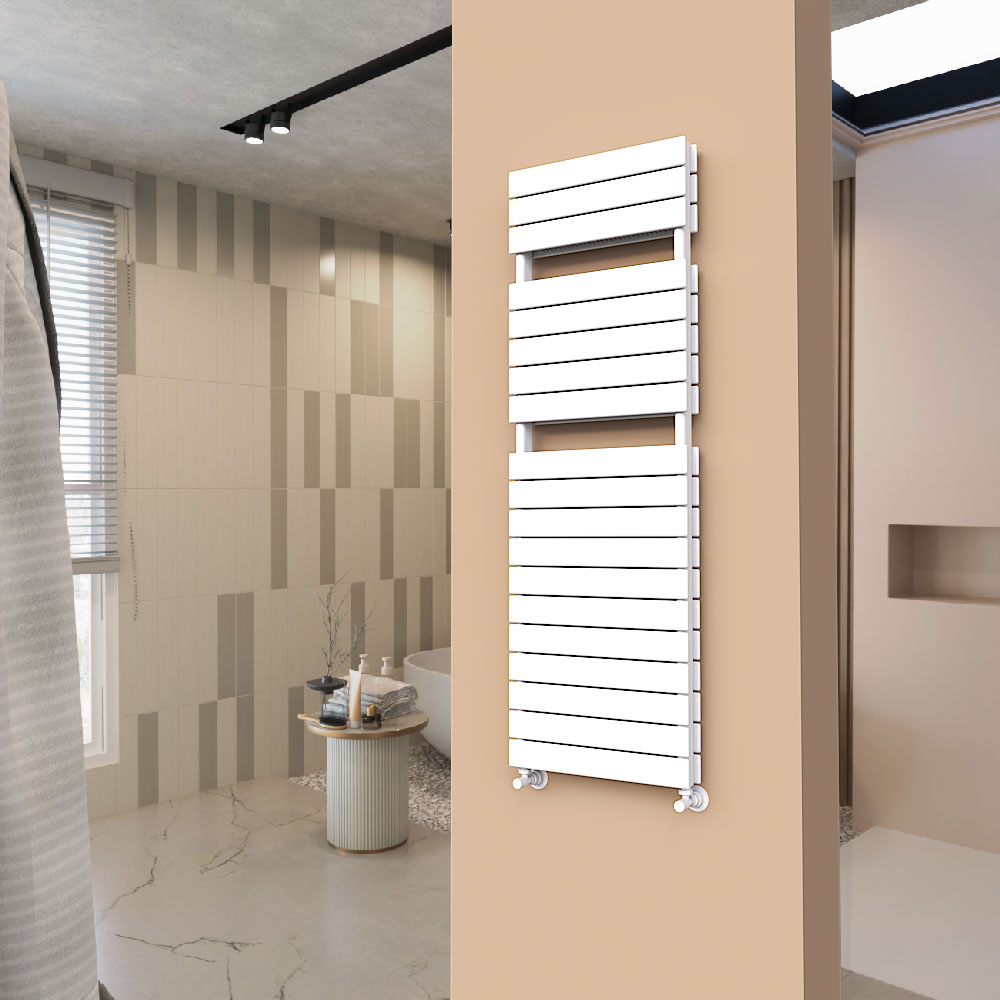 Tip 21H Decorative Towel Rail 500x1550 White - 4