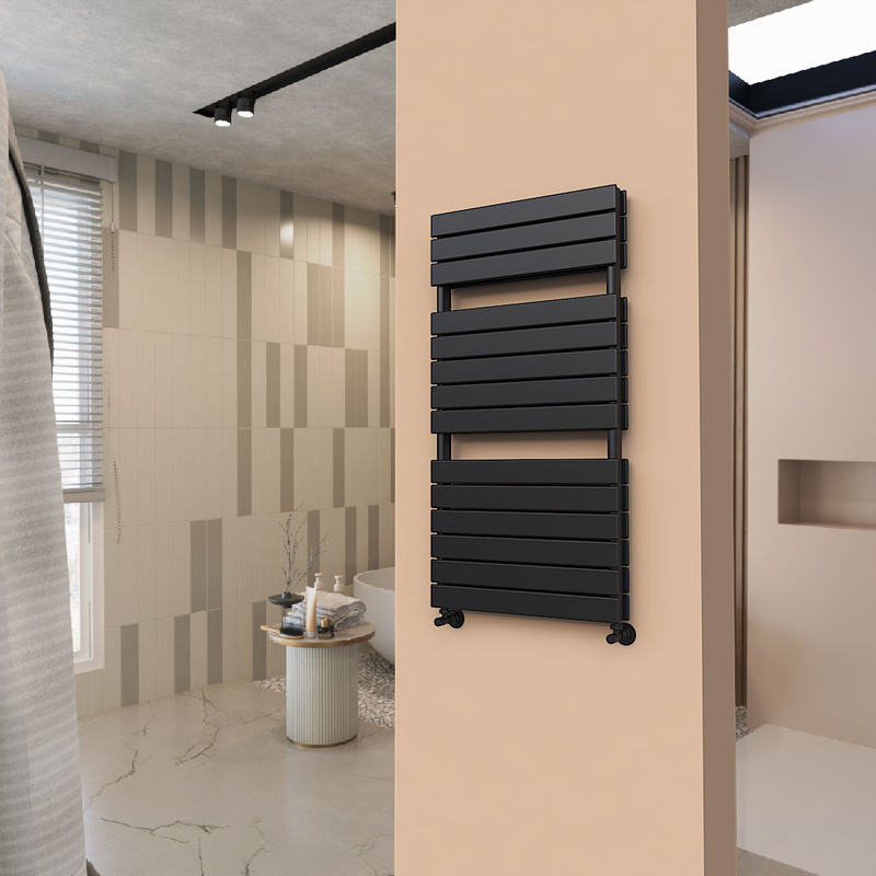 Tip 21H Decorative Towel Rail 600x1180 Black
