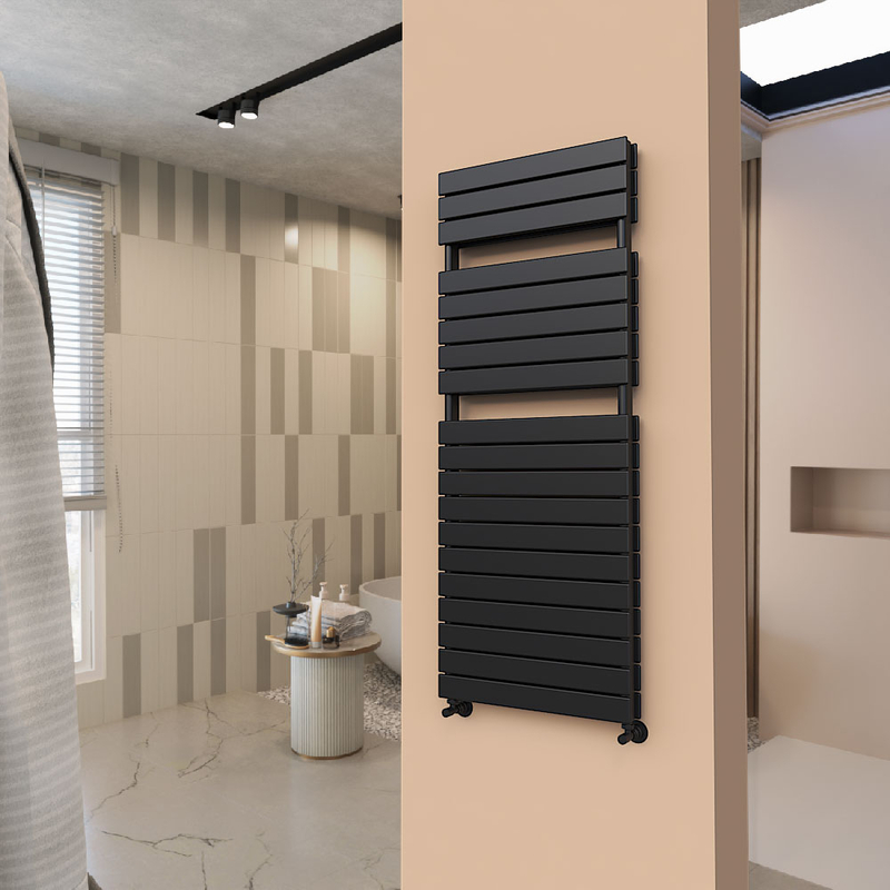 Tip 21H Decorative Towel Rail 600x1550 Black