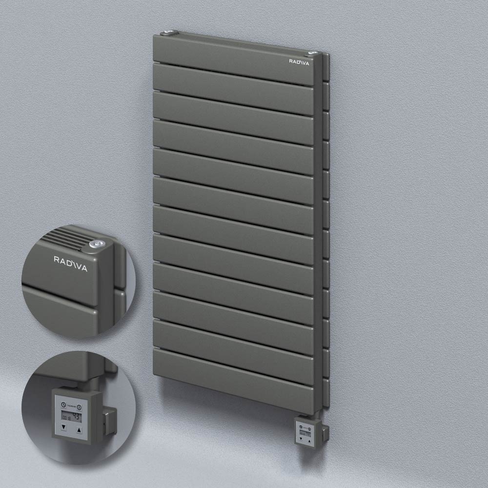 Type 21H Electric Steel Decorative Radiator 884x500 Anthracite (KTX3 Thermostat) 1000W - 1