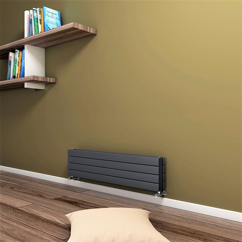 Type 22H Decorative Radiator 292x1200 Anthracite - 1