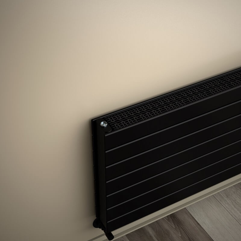 Type 22H Decorative Radiator 514x2500 Matte Black - 1