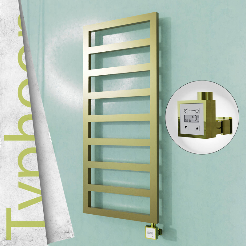 Typhoon Electric Stainless Steel Towel Rail 400x1160 Mirror Polished (KTX3 Thermostat) 300W 
