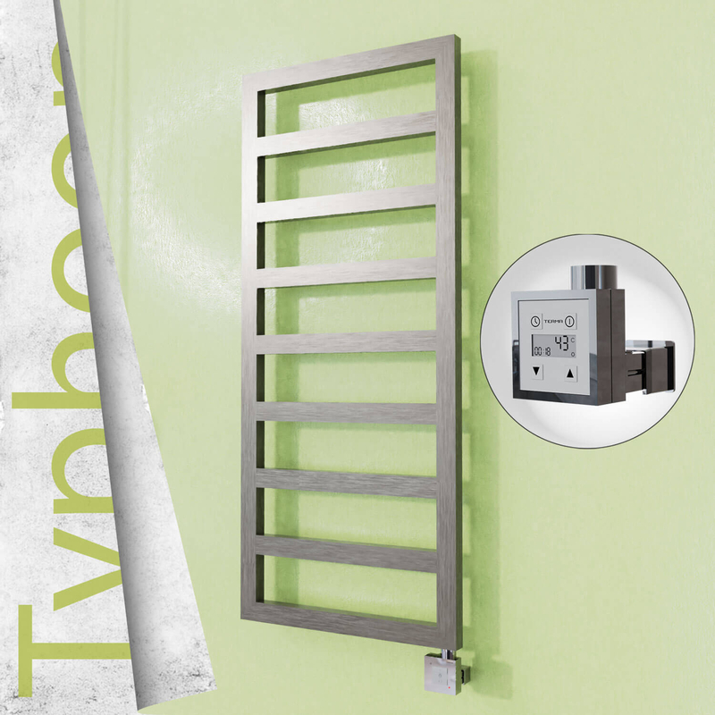 Typhoon Electric Stainless Steel Towel Rail 400x1160 Satin Gold (KTX3 Thermostat) 300W 
