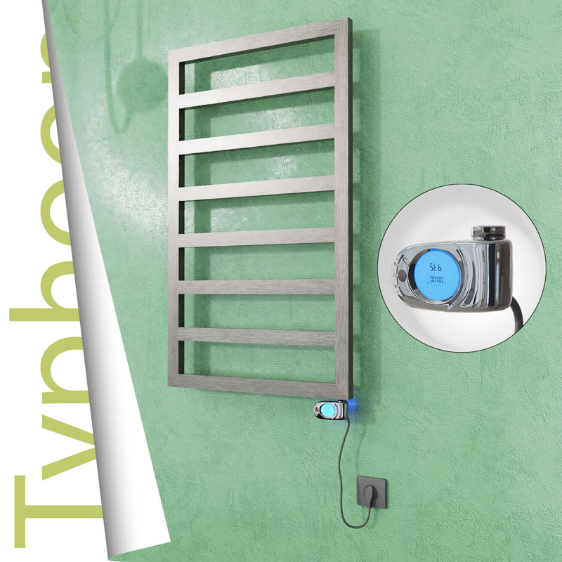 Typhoon Electric Stainless Steel Towel Rail 400x1580 Satin Gold (Musa Thermostat) 300W