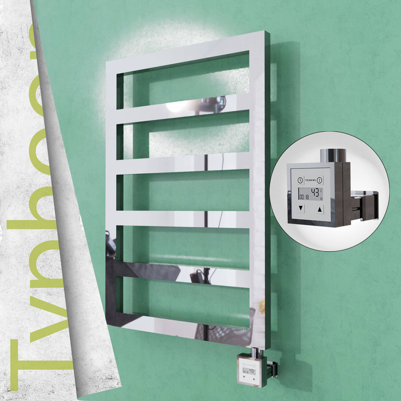 Typhoon Electric Stainless Steel Towel Rail 500x1020 Satin Polished (KTX3 Thermostat) 300W 