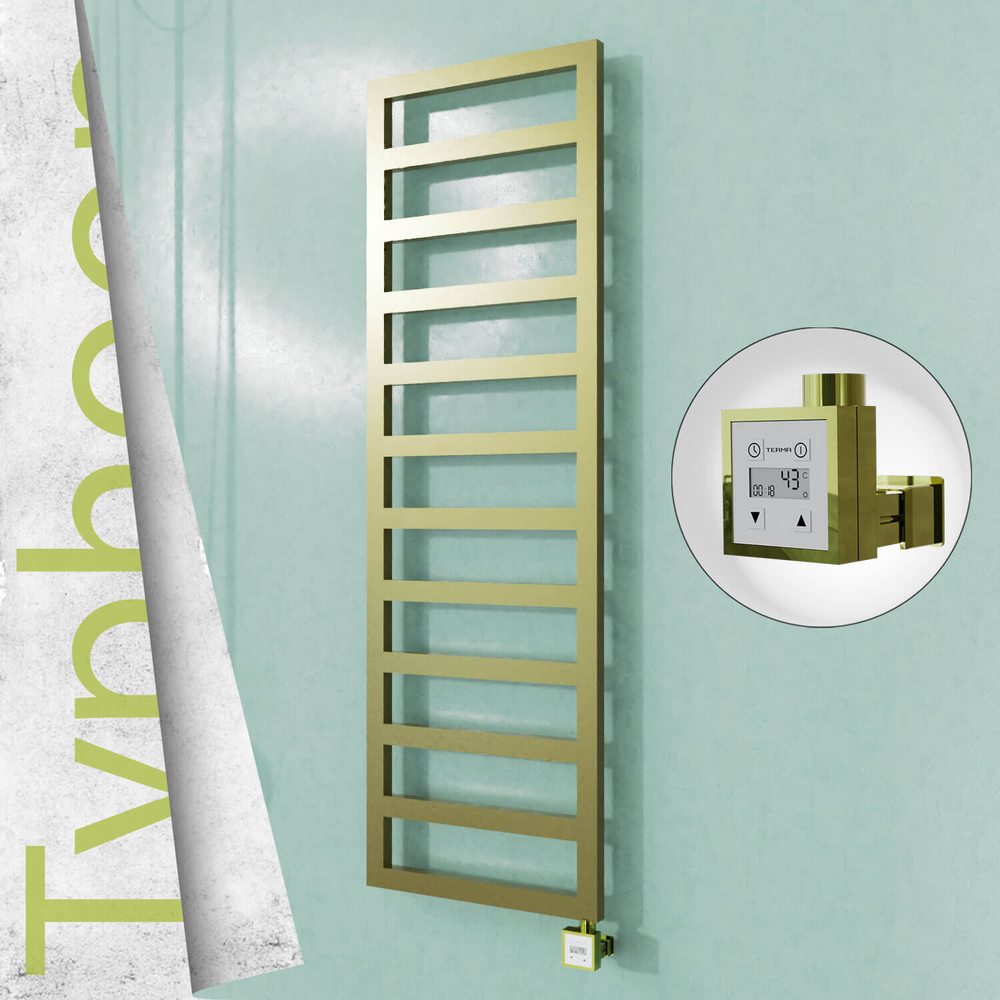 Typhoon Electric Stainless Steel Towel Rail 500x1160 Mirror Polished (KTX3 Thermostat) 300W - 1