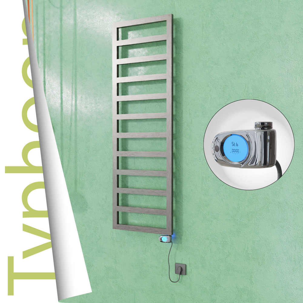 Typhoon Electric Stainless Steel Towel Rail 500x1160 Satin Gold (Musa Thermostat) 300W - 1