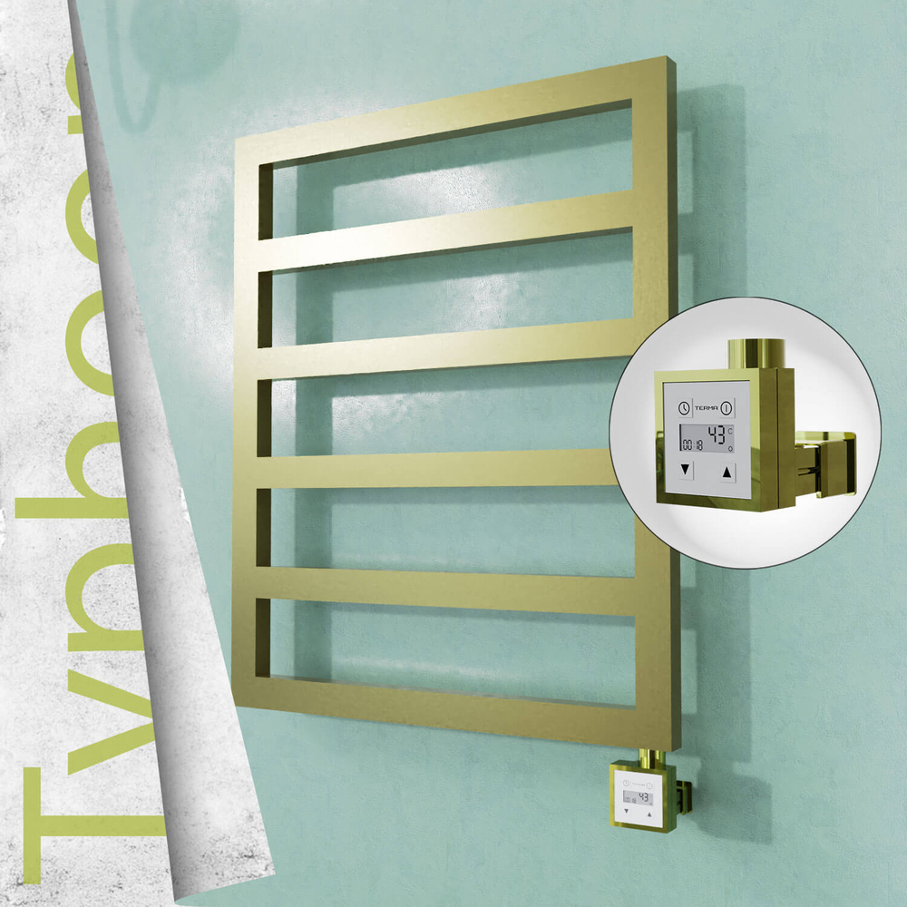 Typhoon Electric Stainless Steel Towel Rail 600x1160 Mirror Polished (KTX3 Thermostat) 300W - 1