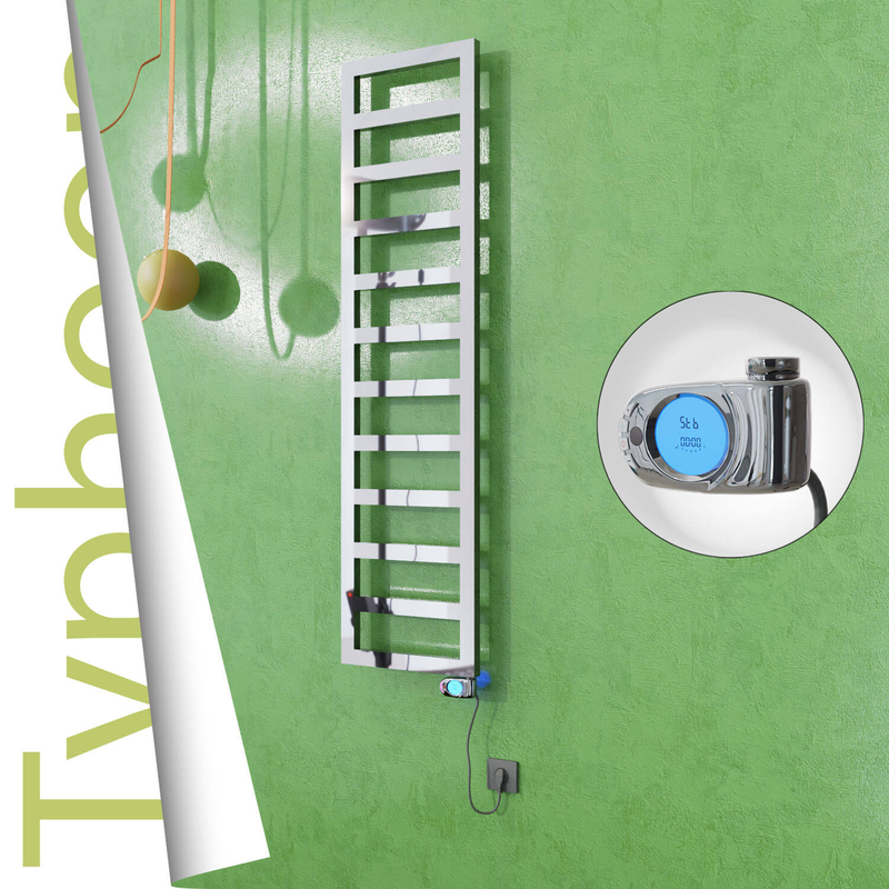 Typhoon Elektrikli Paslanmaz Çelik Havlupan 400x1020 Ayna Polisaj (Musa Termostat) 300W