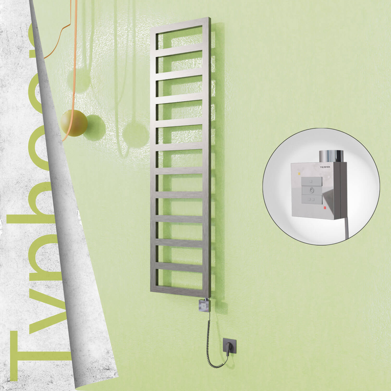 Typhoon Elektrikli Paslanmaz Çelik Havlupan 400x1020 Satin Polisaj (KTX1 Termostat) 300W Spiral Kablolu