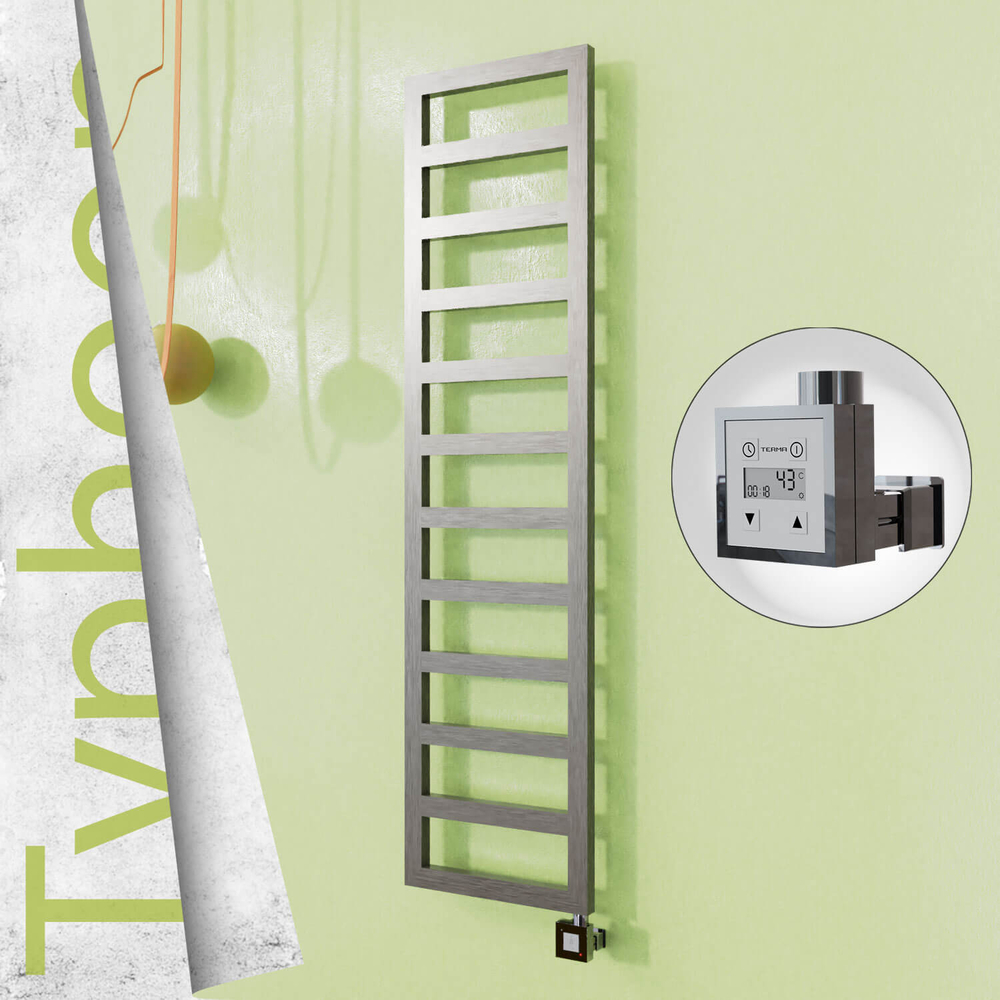 Typhoon Elektrikli Paslanmaz Çelik Havlupan 400x1020 Satine Altın (KTX3 Termostat) 300W - 1