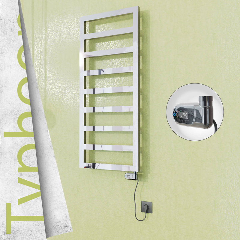 Typhoon Elektrikli Paslanmaz Çelik Havlupan 400x1160 Ayna Polisaj (Thesis Termostat) 300W 
