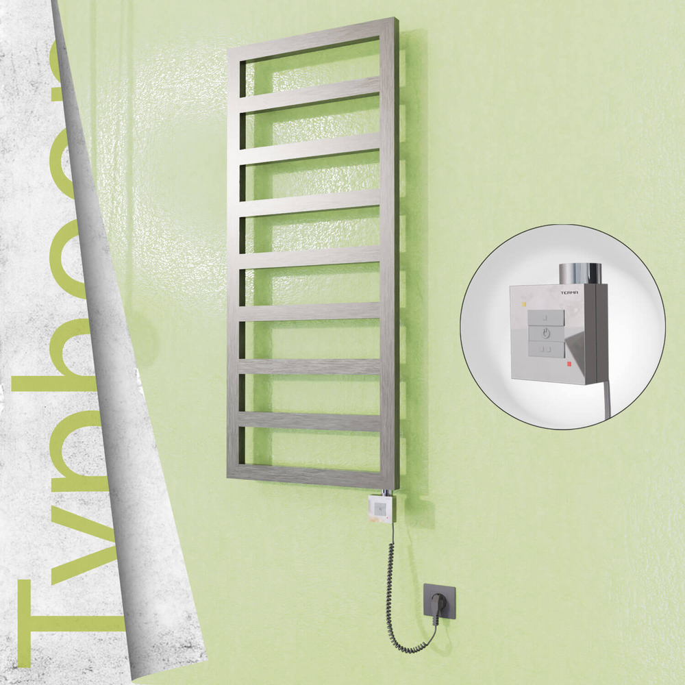 Typhoon Elektrikli Paslanmaz Çelik Havlupan 400x1160 Satin Polisaj (KTX1 Termostat) 300W Spiral Kablolu - 1
