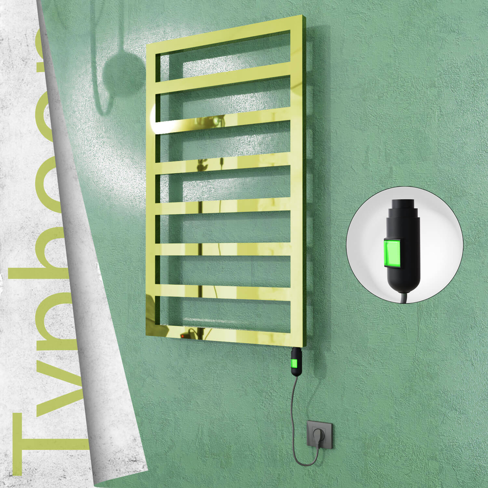 Typhoon Elektrikli Paslanmaz Çelik Havlupan 400x1580 Altın (On/Off Düğmeli) 300W - 1