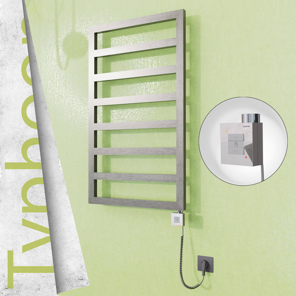 Typhoon Elektrikli Paslanmaz Çelik Havlupan 400x1580 Satin Polisaj (KTX1 Termostat) 300W Spiral Kablolu - 1