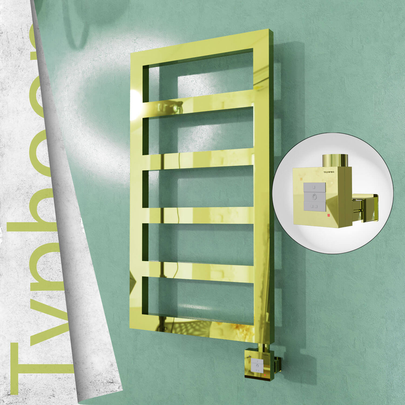 Typhoon Elektrikli Paslanmaz Çelik Havlupan 400x740 Altın (KTX1 Termostat) 200W