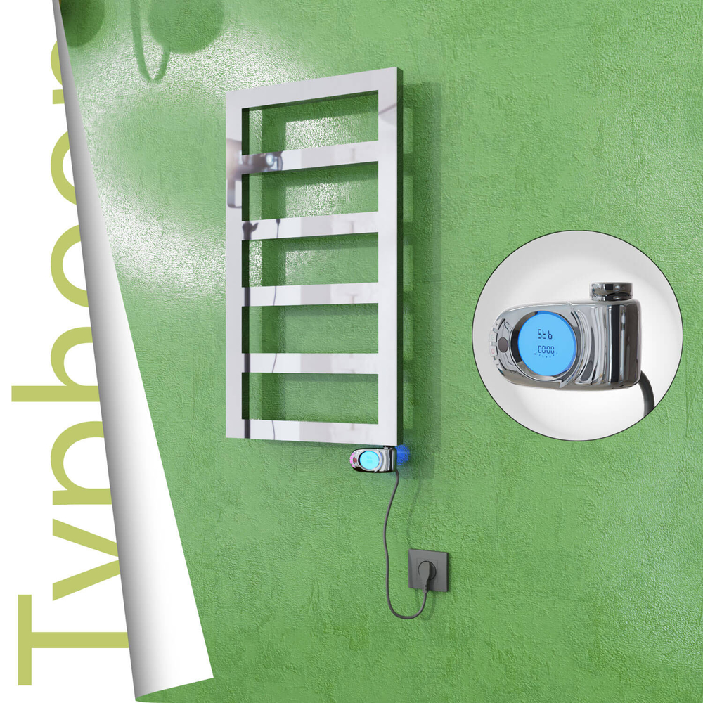 Typhoon Elektrikli Paslanmaz Çelik Havlupan 400x740 Ayna Polisaj (Musa Termostat) 200W - 1