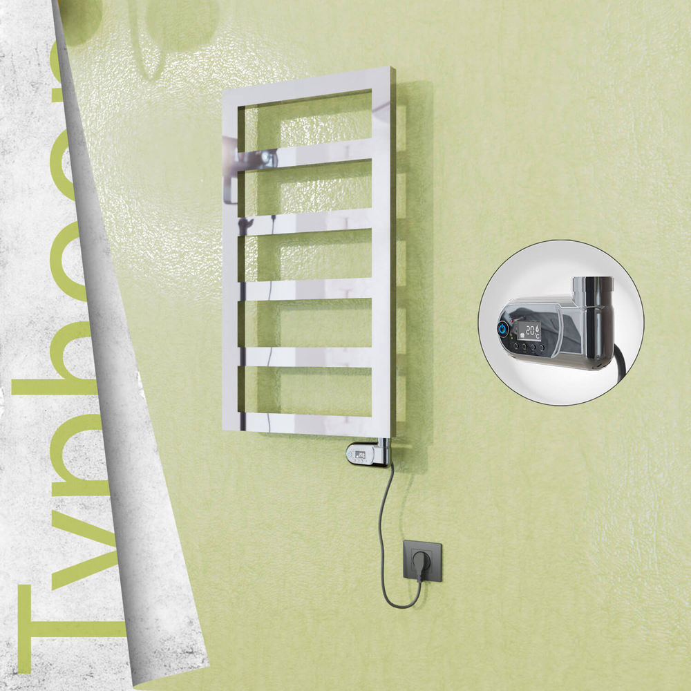 Typhoon Elektrikli Paslanmaz Çelik Havlupan 400x740 Ayna Polisaj (Thesis Termostat) 200W - 1