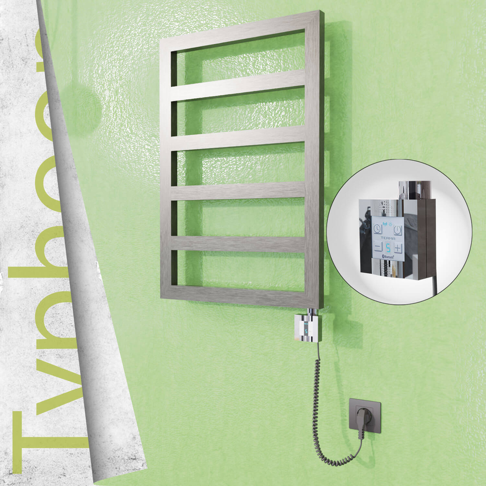 Typhoon Elektrikli Paslanmaz Çelik Havlupan 500x1020 Satin Polisaj (KTX4 Termostat) 300W Spiral Kablolu - 1