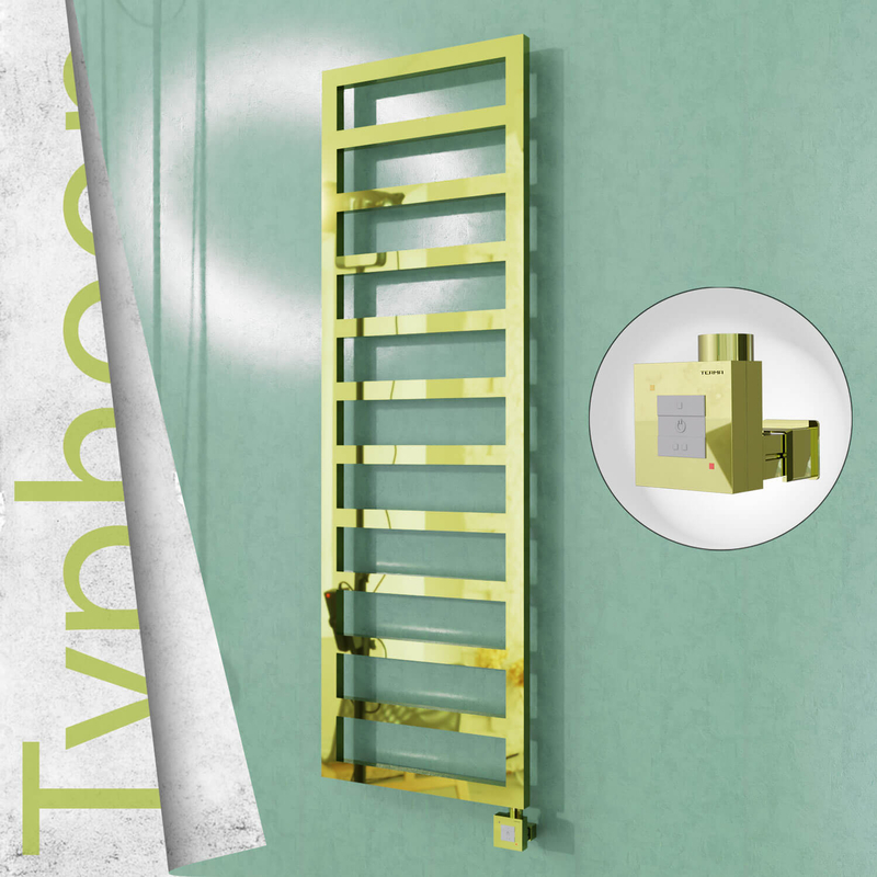 Typhoon Elektrikli Paslanmaz Çelik Havlupan 500x1160 Altın (KTX1 Termostat) 300W 